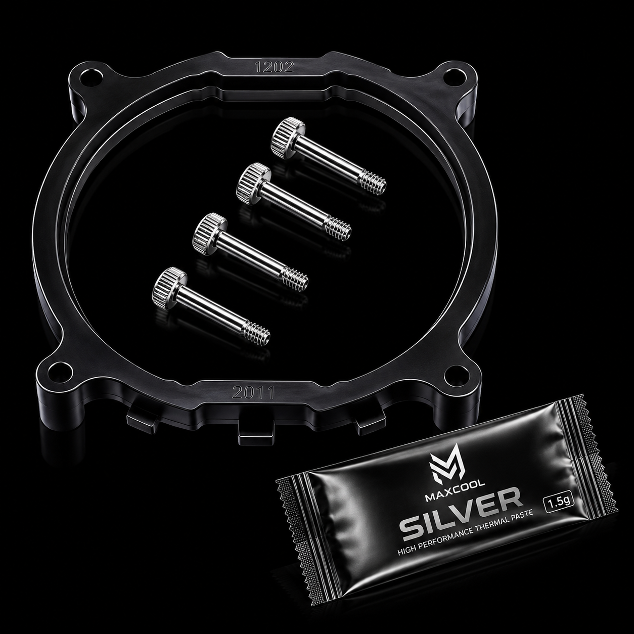 Suporte para Cooler LGA 2011 2066 X79 X99 X299 + 4 Parafusos + Pasta Térmica Silver